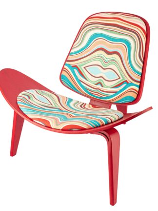Furgle Replica Red Lounge Shell Chair Nordic Creative Side Chair Simple Designer Single Sofa Chair Smile Chair Airplane Chair