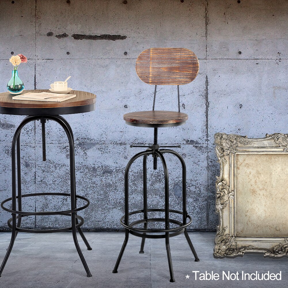 iKayaa Bar Chair Furniture Industrial Bar Stool